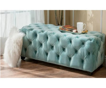 Load image into Gallery viewer, Bed Side Full buttoned Ottoman