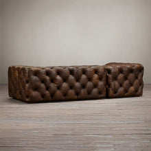 Load image into Gallery viewer, Pure Leather Full Buttoned chesterfield