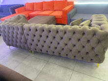 Load image into Gallery viewer, Full Buttoned l shaped chesterfield 2.5m x 1.8m Sahara Africa Furnitures