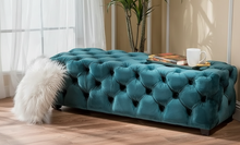 Load image into Gallery viewer, Bed Side Full buttoned Ottoman