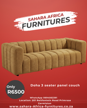 Load image into Gallery viewer, Doha 3 seater panel couch