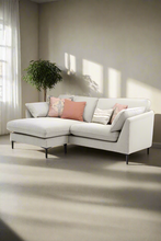Load image into Gallery viewer, Bachelor L shape Boucle couch
