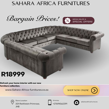 Load image into Gallery viewer, Big U shape chesterfield couch