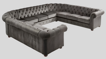 Load image into Gallery viewer, Big U shape chesterfield couch