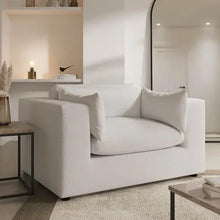 Load image into Gallery viewer, One seater Boucle couch Sahara Africa Furnitures