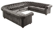 Load image into Gallery viewer, Big U shape chesterfield couch