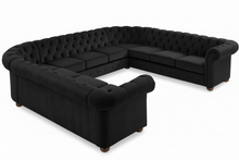 Load image into Gallery viewer, Big U shape chesterfield couch