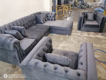Load image into Gallery viewer, 🔥HOT DEALS🔥 Best Seller L shaped Chesterfield + 2 Brandon chairs