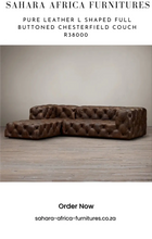 Load image into Gallery viewer, Pure Leather Full Buttoned chesterfield Sahara Africa Furnitures