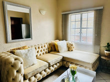 Load image into Gallery viewer, Full Buttoned l shaped chesterfield 2.5m x 1.8m Sahara Africa Furnitures