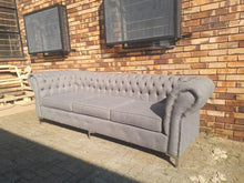 Load image into Gallery viewer, Three Seater Chesterfield