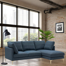 Load image into Gallery viewer, Velvet L shaped Couch