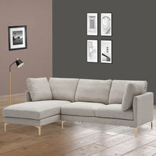 Load image into Gallery viewer, Velvet L shaped Couch