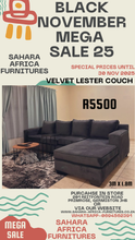 Load image into Gallery viewer, Velvet Lester L-shaped couch
