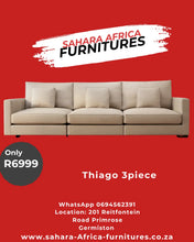 Load image into Gallery viewer, Thiago three seater Sahara Africa Furnitures
