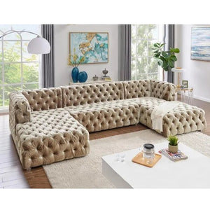 Cannes full buttoned U shaped couch