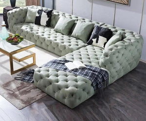 Perry Full Buttoned L shape chesterfield