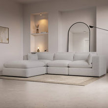 Load image into Gallery viewer, Deneo Boucle 4 piece sectional couch
