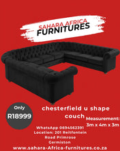 Load image into Gallery viewer, Big U shape chesterfield couch Sahara Africa Furnitures
