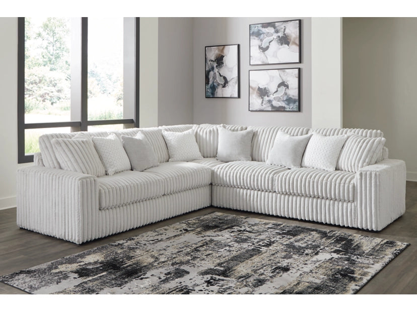 Ripped Fur velvet Corner Couch