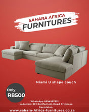 Load image into Gallery viewer, Miami U shaped couch R8500 Sahara Africa Furnitures
