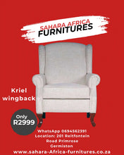 Load image into Gallery viewer, Kiel Wingback chair Sahara Africa Furnitures
