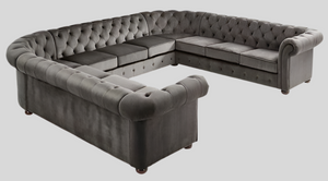 Big U shape chesterfield
