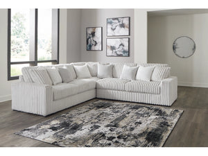 Ripped Fur velvet Corner Couch