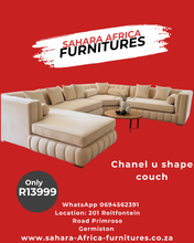 Load image into Gallery viewer, Chanel U shaped couch Sahara Africa Furnitures
