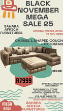Load image into Gallery viewer, Chanel L shaped couch + Free ottoman
