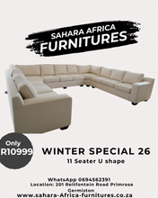 Load image into Gallery viewer, 11 Seater Big U shape Couch
