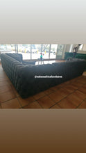 Load image into Gallery viewer, Full buttoned Chesterfield Corner Couch
