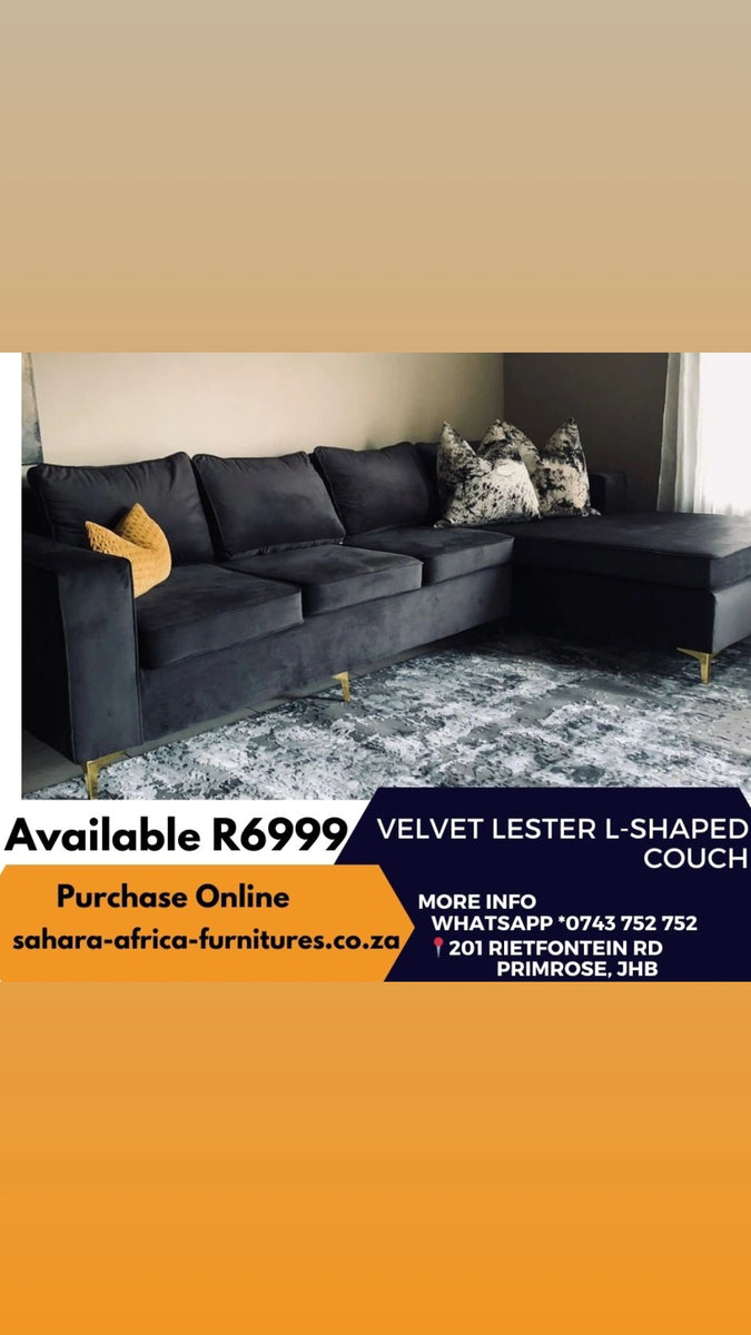 Velvet Lester Couch Sahara Africa Furnitures