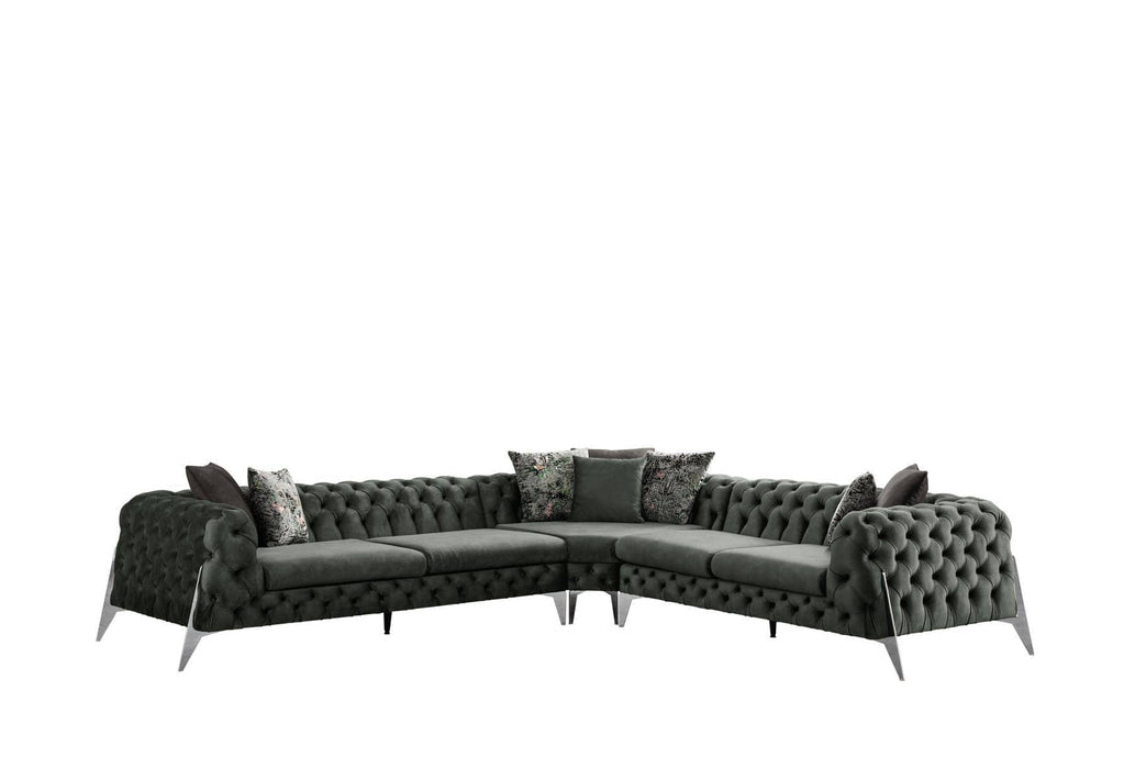 Big Full buttoned Chesterfield Corner couch 🔥HOT SALE🔥