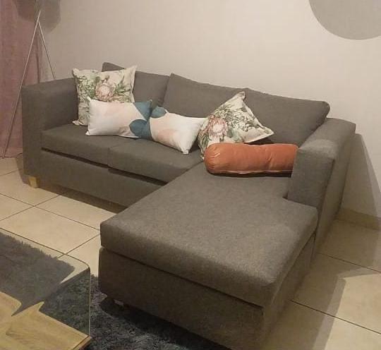 Terry L shape couch