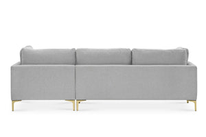 Velvet L shaped Couch