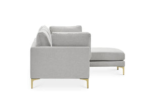 Velvet L shaped Couch
